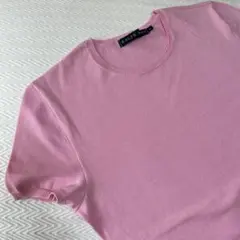 RALPH LAUREN♪ ピンク 半袖ニットセーター　M程度