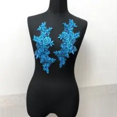 ＊129 刺繍ペアモチーフ 新体操 レオタード ベリーダンス 衣装 装飾　②