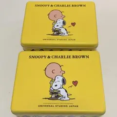 【新品・2缶セット】スヌーピー&チャーリーブラウン　プリントクッキー★USJ限定のサムネイル