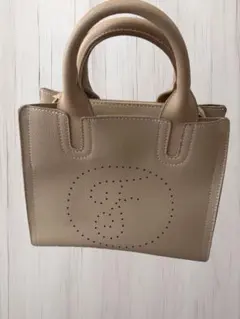 ベージュ 2wayハンドバッグ