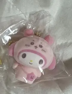 ちいかわ　サンリオコラボ　フロッキーマスコット マイメロ　かにちゃん