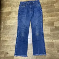W30 L30 levi's 517 フレアデニム　カットオフ　フリンジ裾