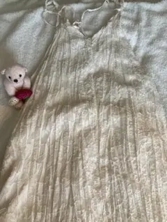 raycassin シャーリング キャミワンピ シャーリングワンピース リボン