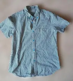 BEAMS チェック柄 半袖シャツ M