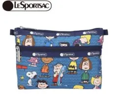 レスポートサック　正規品　スヌーピー　ピーナッツギャング　2段ジップポーチ　限定