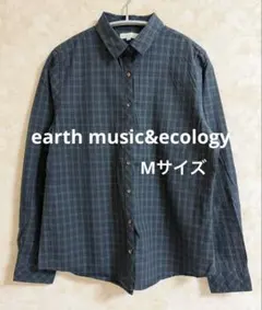 美品earth music & ecology チェック柄シャツ M