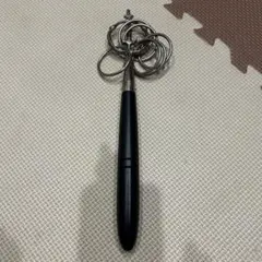 ✶金属工芸品✶錫杖 六環 鳴金 佐波理 黒檀柄付 京都 仏具・密教・山伏