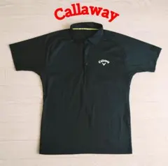 【美品】キャロウェイ ゴルフ Callaway メンズ 半袖ポロシャツ 黒色 L