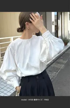 新品未使用　セレクトモカ　バイ　ソン　ボリュームスリーブブラウス