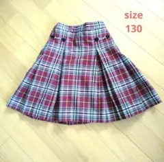 チェックプリーツスカート 女の子 130のサムネイル