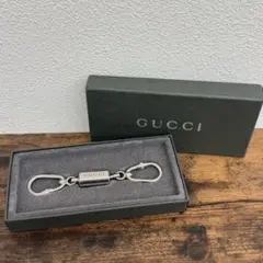 GUCCI グッチ カラビナキーホルダー キーリング シルバー金具