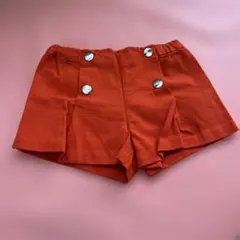 Jacadi オレンジ ボタン付きショートパンツ 12M