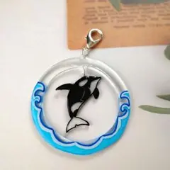 シャチのゆらゆらチャーム