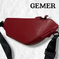 未使用級 GEMER 本革 3Dレザー ボディバッグ 赤 ウエストバッグ 2026年最新】gemer ボディバッグの人気アイテム - メルカリ