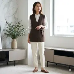 ⁠【極美品】2024 セオリーリュクス ジレ ベスト ニット ベルト 38 羽織のサムネイル