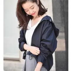 Spick and Span コウミツドツイルショートパーカー　ブルゾン