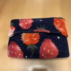 FEILER ラブラリー　ストロベリードットティッシュケースポーチ