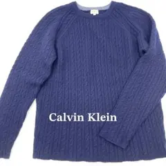Calvin Klein Jeans ケーブルニット セーター ネイビー Lのサムネイル