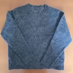 Global Work Vネックニットセーター M