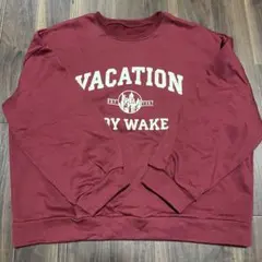 バーガンディ スウェット トレーナー