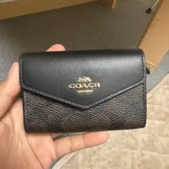 COACH コーチリファインド ペブルドレザー ミニ エンベロープ