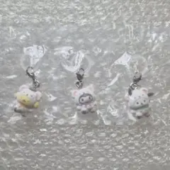 サンリオ　ふわふわスノー　めじるしアクセサリー　3個セット