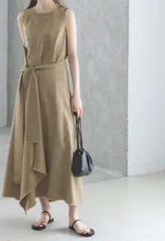 noble フリンジヘムレイヤードワンピース