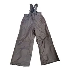 子ども用スキーウェア ダークグレー サスペンダー付き　女の子　120