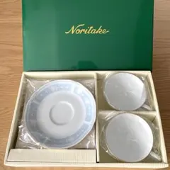 Noritake ティーカップセット ブルー花柄