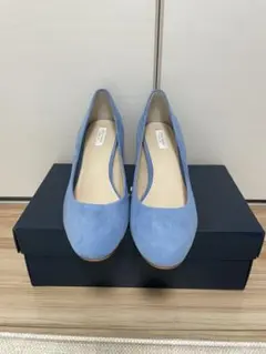Cole Haan ライトブルーパンプス