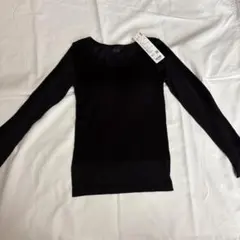 UNIQLO ユニクロ 極暖ヒートテック リブUネック ブラTシャツ 長袖L