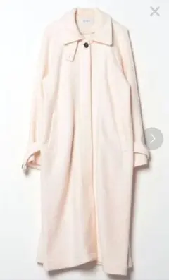 ロングコート襟元汚れあり