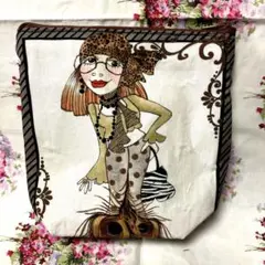 ロラライハリス　Wild about you パネルポーチ　　　☆ハンドメイド品