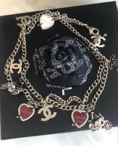 新品❤️CHANEL❤️大きい ハート ココマーク 素敵なネックレス 