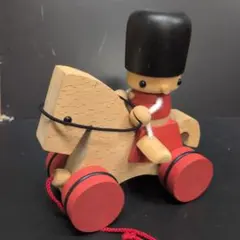 希少] こまむぐ トビー&ボコ 廃盤品 プルトーイ 木のおもちゃ ドール