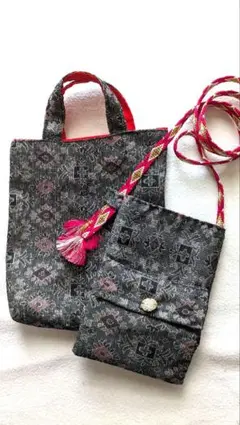 小さめエコ布袋　 スマホサイズのポシェット