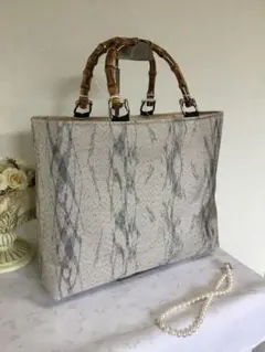 花ぷらら・ハンドメイド・大島紬・大きめ・トートバッグ・212 - メルカリ