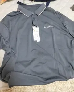 OKJCON ポロシャツ メンズ 半袖 無地 おしゃれ ビジネス 3XL　グレーのサムネイル