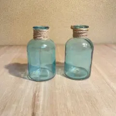 ラムネ色　空瓶　瓶　花瓶　昭和レトロ
