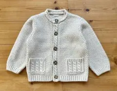 記名塗り潰し【Combi mini】コンビミニ ケーブルカーディガン 100