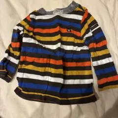 DOUBLE.B ストライプ 長袖Tシャツ 80