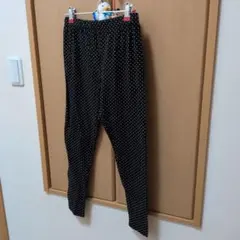 ドット柄 レギンス パンツ　Lサイズ　UNIQLO