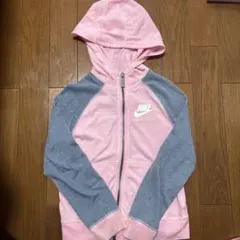 Nike フード付きパーカー ピンク/グレー