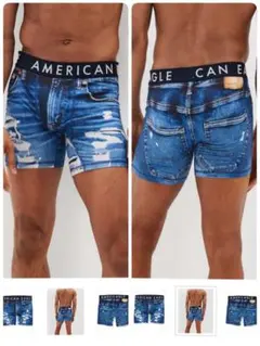 ノリノリ様専用‼️◆アメリカンイーグル◆ AE デニムプリント柄ボクサーパンツ