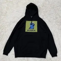 1735　パペットスンスン　プルオーバーパーカー　XXL　黒