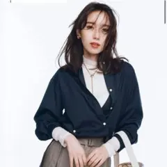 LOUNIE×Oggi 5way バンドカラー オーバーサイズ シャツ ルーニィのサムネイル