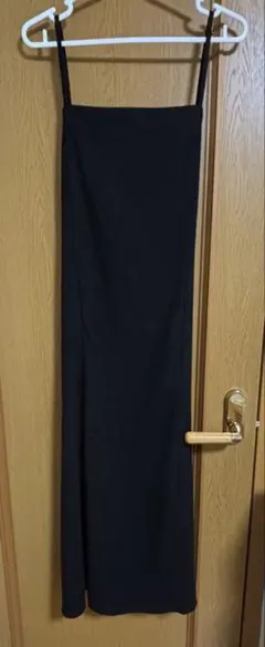 JUNOAH ブラックキャミワンピース