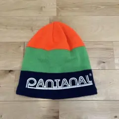 PANTANAL ニット帽 ビーニー オレンジ グリーン