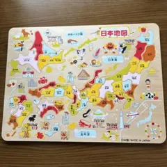 日本地図木製パズル