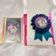 ♡ 鬼滅の刃 宇髄天元 ハロウィン コサージュ風バッジ メタリックカード
